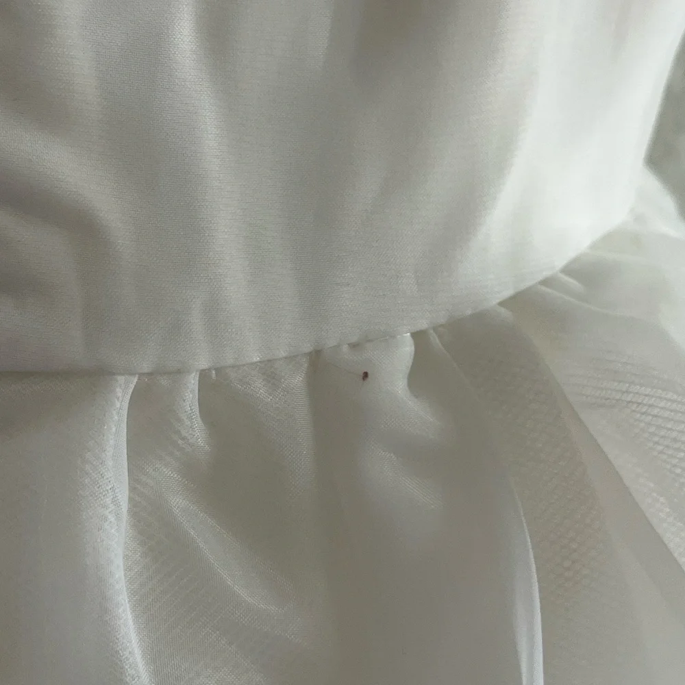 IVY CITY CO | Girls Wedding Flower Girl Cupcake Tulle Dress in White | Size 4/5